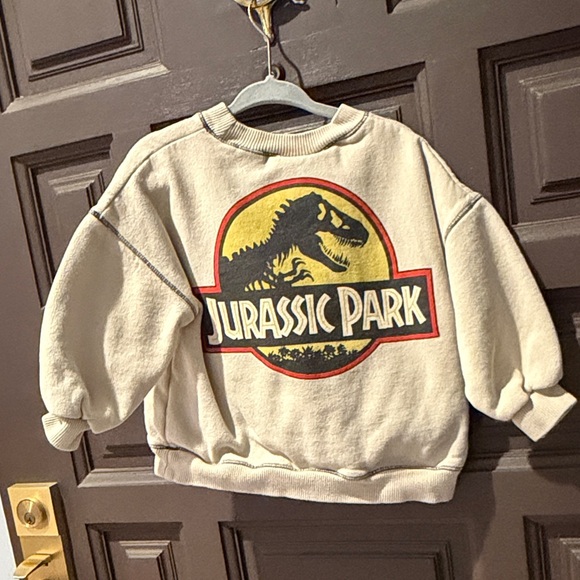 Zara Kids Cream Jurassic Park Sweatshirt - Picture 3 of 3